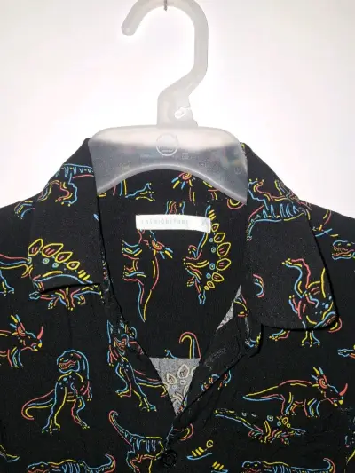 Camisa infantil con estampado de dinosaurios - miniatura 2