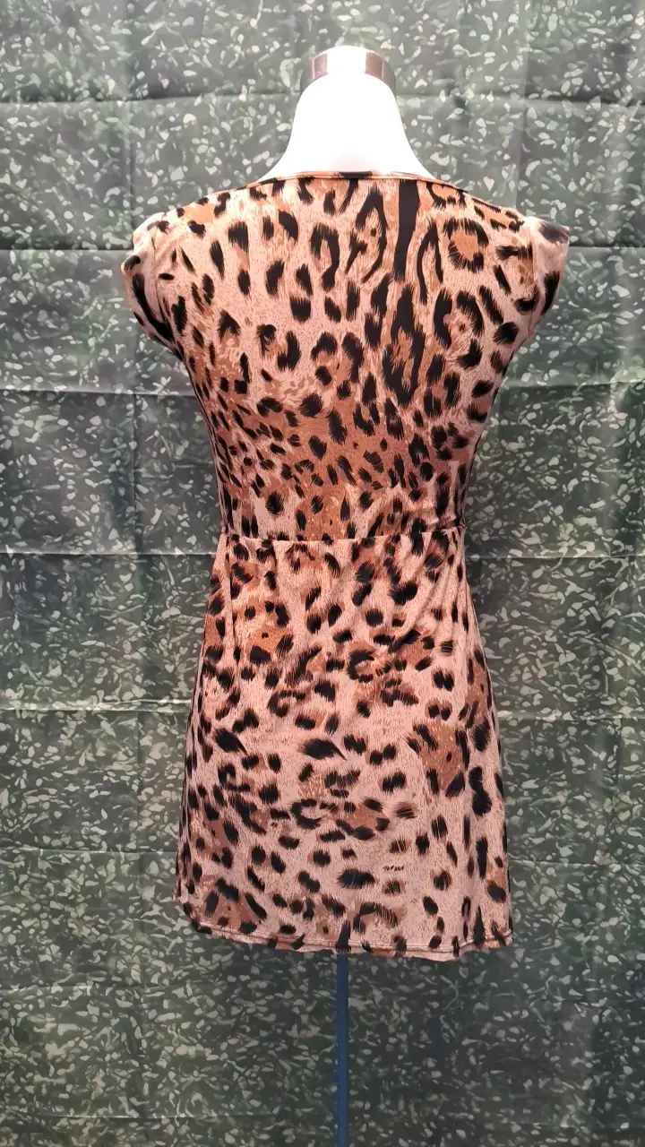 Vestido corto estampado animal print - 2