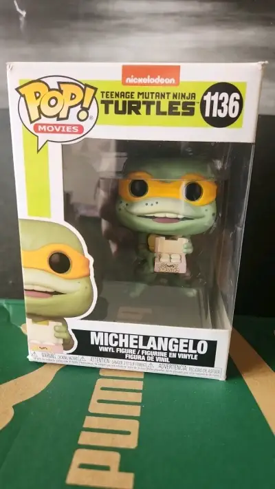 Figura Funko Pop Michelangelo Tortugas Ninja - miniatura 1