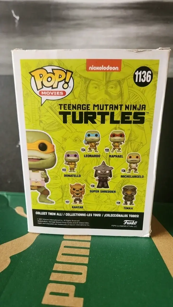 Figura Funko Pop Michelangelo Tortugas Ninja - 3