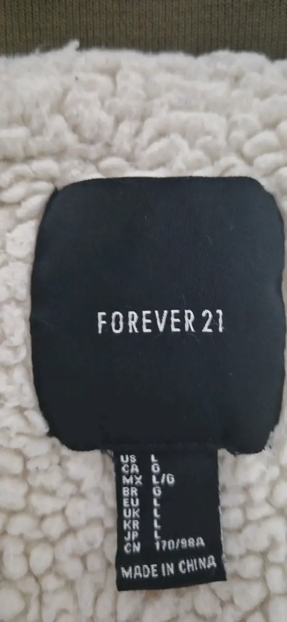Chaqueta bomber verde oliva FOREVER 21 talla M/L - 4