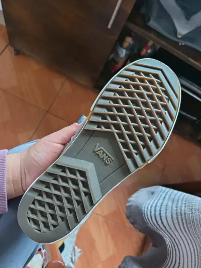 Zapatillas Vans grises de plataforma para mujer - miniatura 4