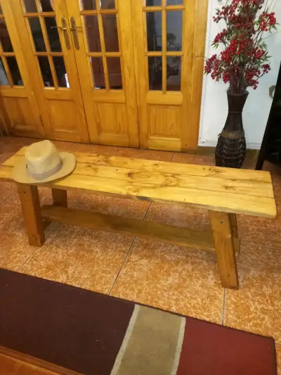 BANQUETA RUSTICA ESTILO JAPONES - miniatura 1