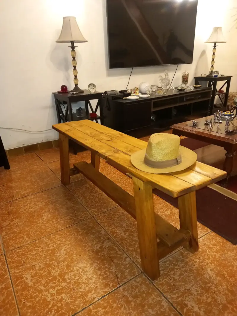 BANQUETA RUSTICA ESTILO JAPONES - 2