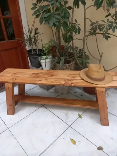 BANQUETA RUSTICA ESTILO JAPONES - miniatura 3