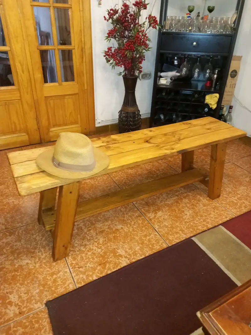 BANQUETA RUSTICA ESTILO JAPONES - 4