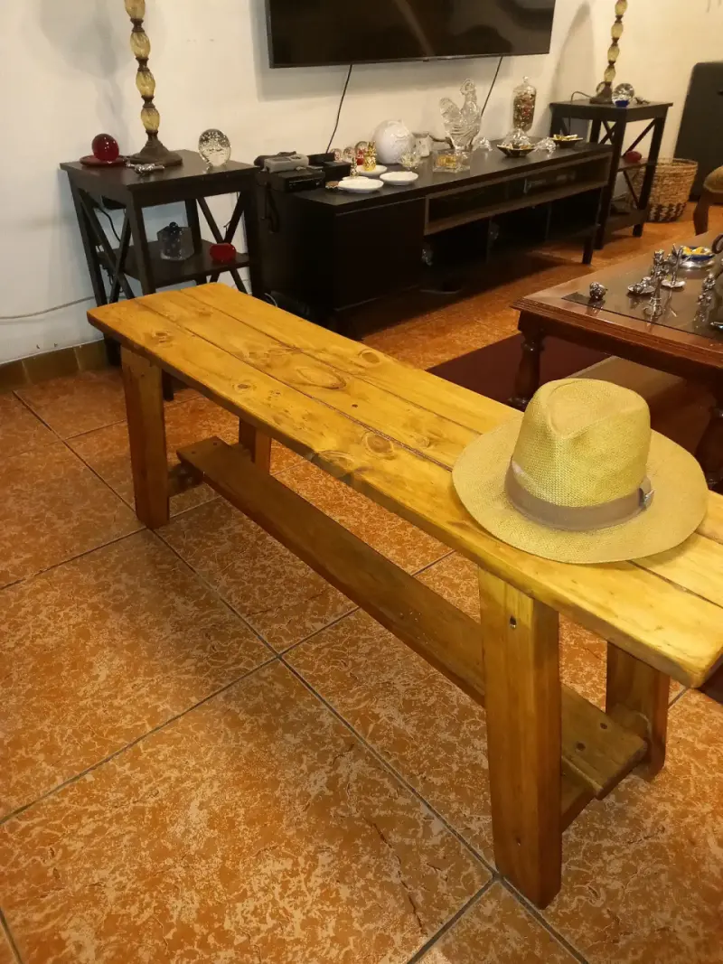 BANQUETA RUSTICA ESTILO JAPONES - 5