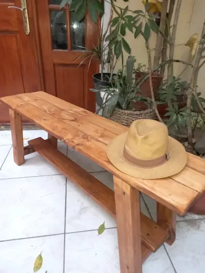 BANQUETA RUSTICA ESTILO JAPONES - miniatura 6