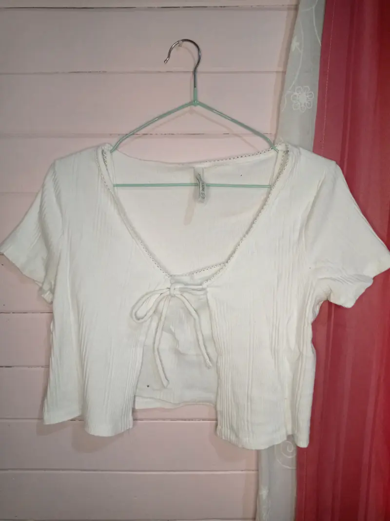 Blusa blanca con lazo Index Basics - 1