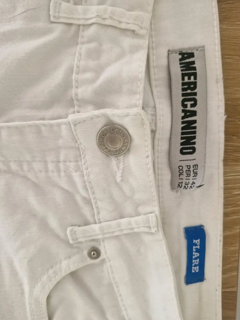 Pantalones blancos flare Americano talla 42 - 1