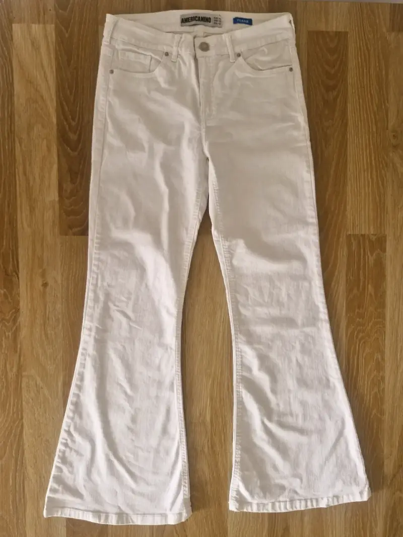 Pantalones blancos flare Americano talla 42 - 2