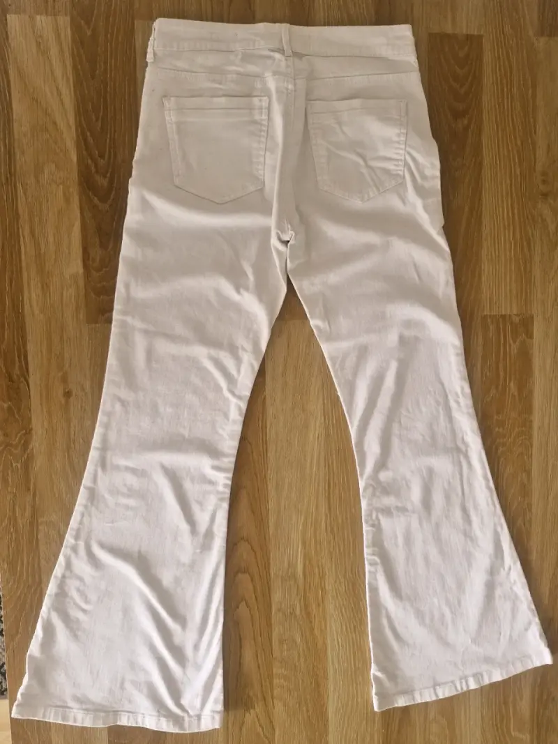 Pantalones blancos flare Americano talla 42 - 3