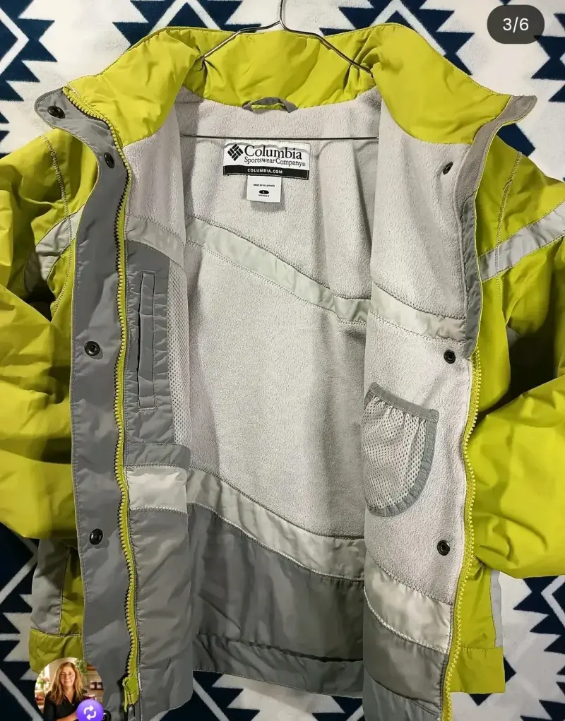 Parka Columbia Mujer Amarilla Talla L - 2
