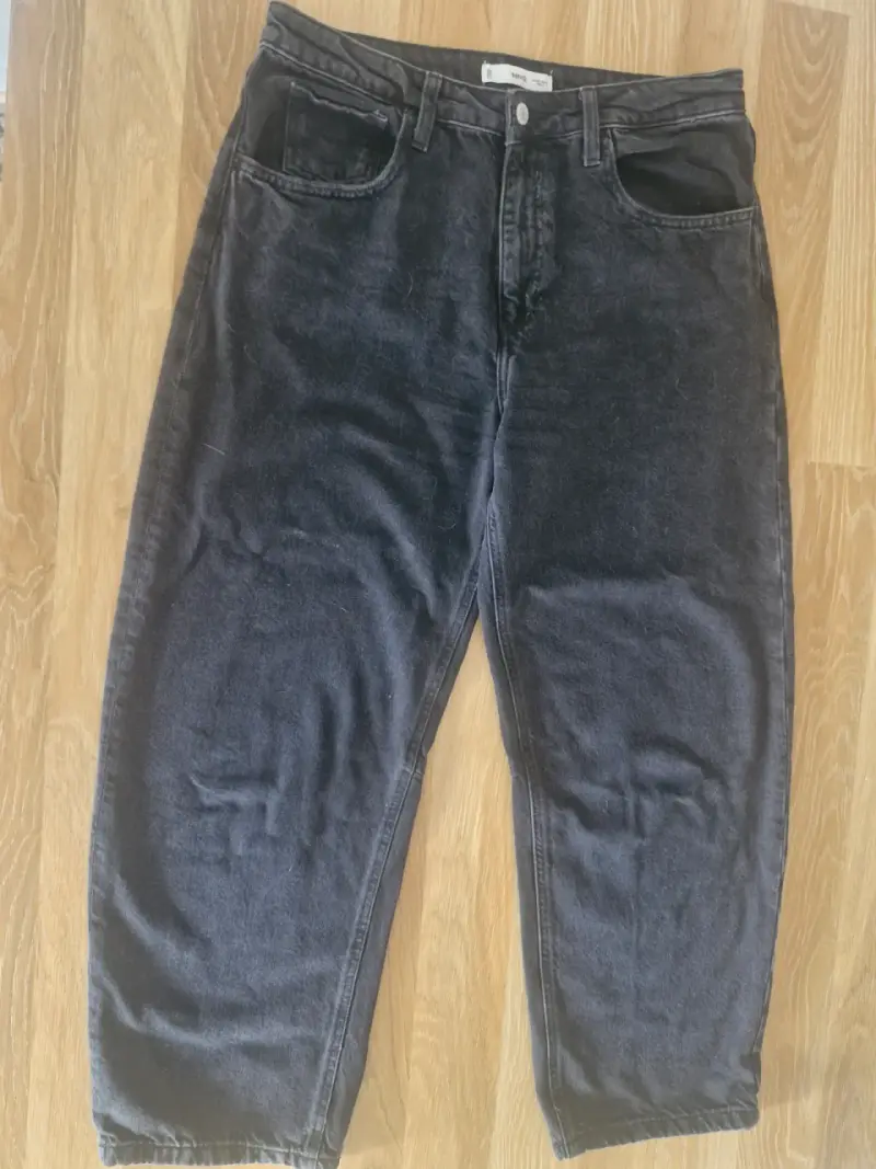 Jeans mujer negros de mezclilla MNG talla 42 - 3
