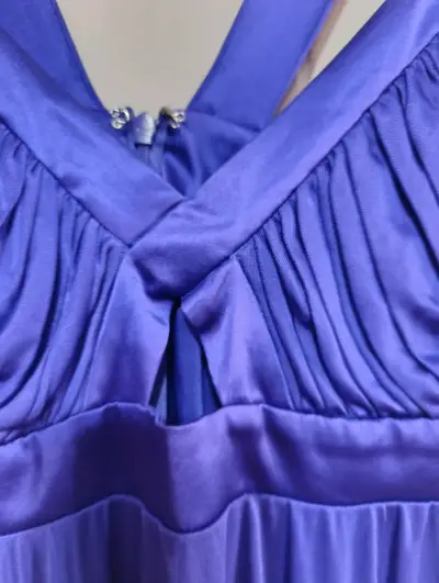 Vestido azul elegante para mujer - miniatura 2