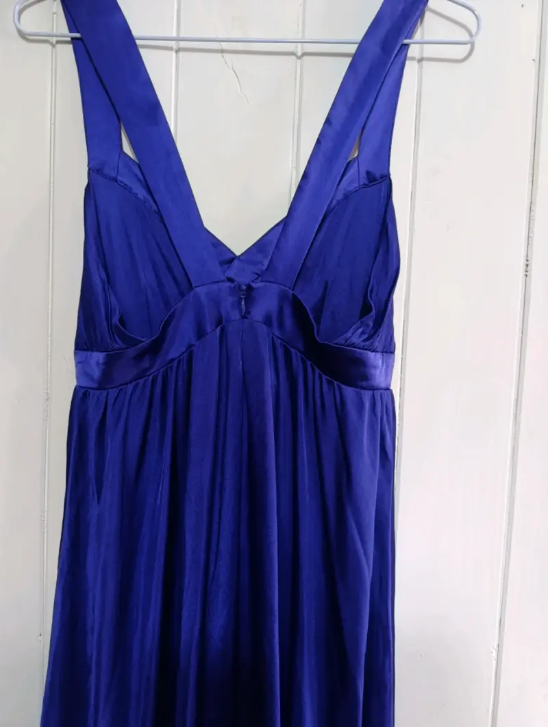 Vestido azul elegante para mujer - 3