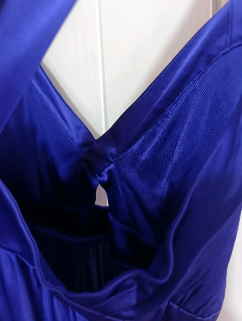 Vestido azul elegante para mujer - 4