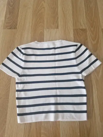 Polera a rayas Zara talla L - miniatura 2