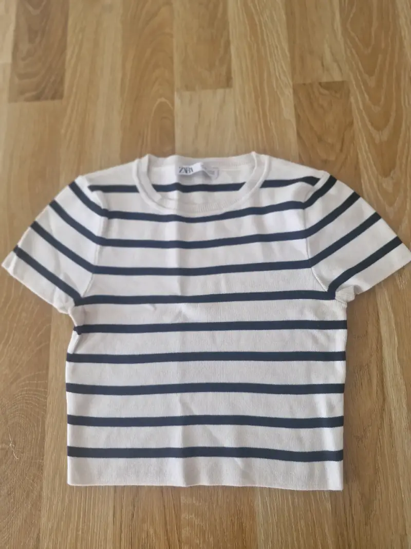 Polera a rayas Zara talla L - 3