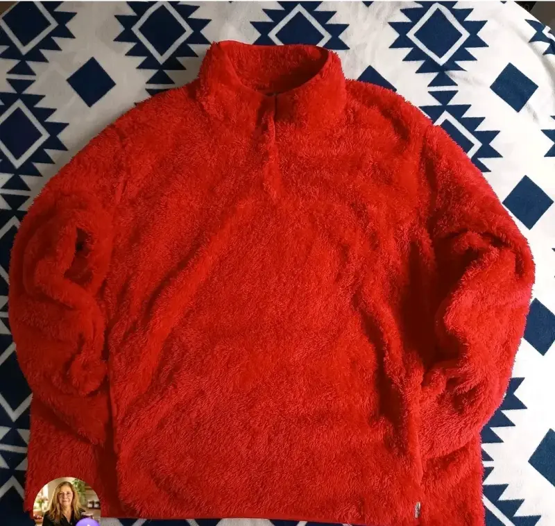 Polar rojo de mujer Eddie Bauer talla 2XL - 1