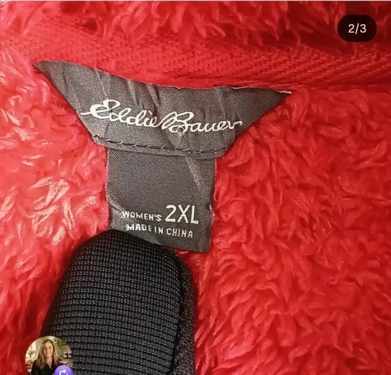 Polar rojo de mujer Eddie Bauer talla 2XL - 2