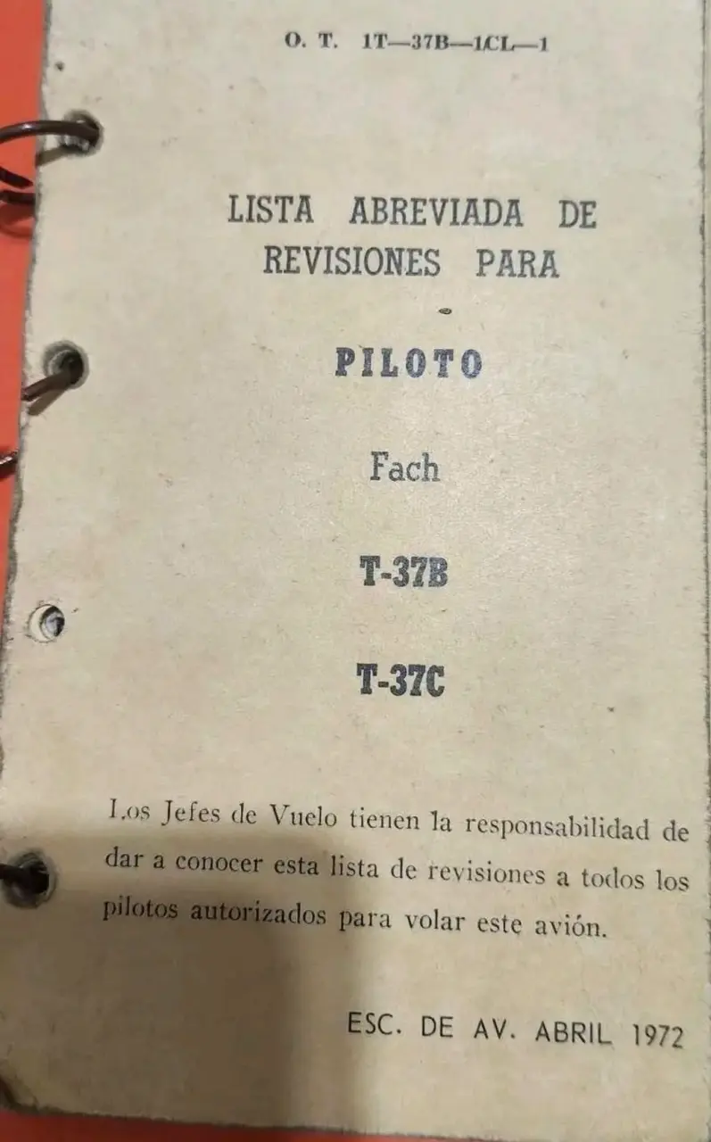 Manual de Revisión para Piloto T-37B T-37C