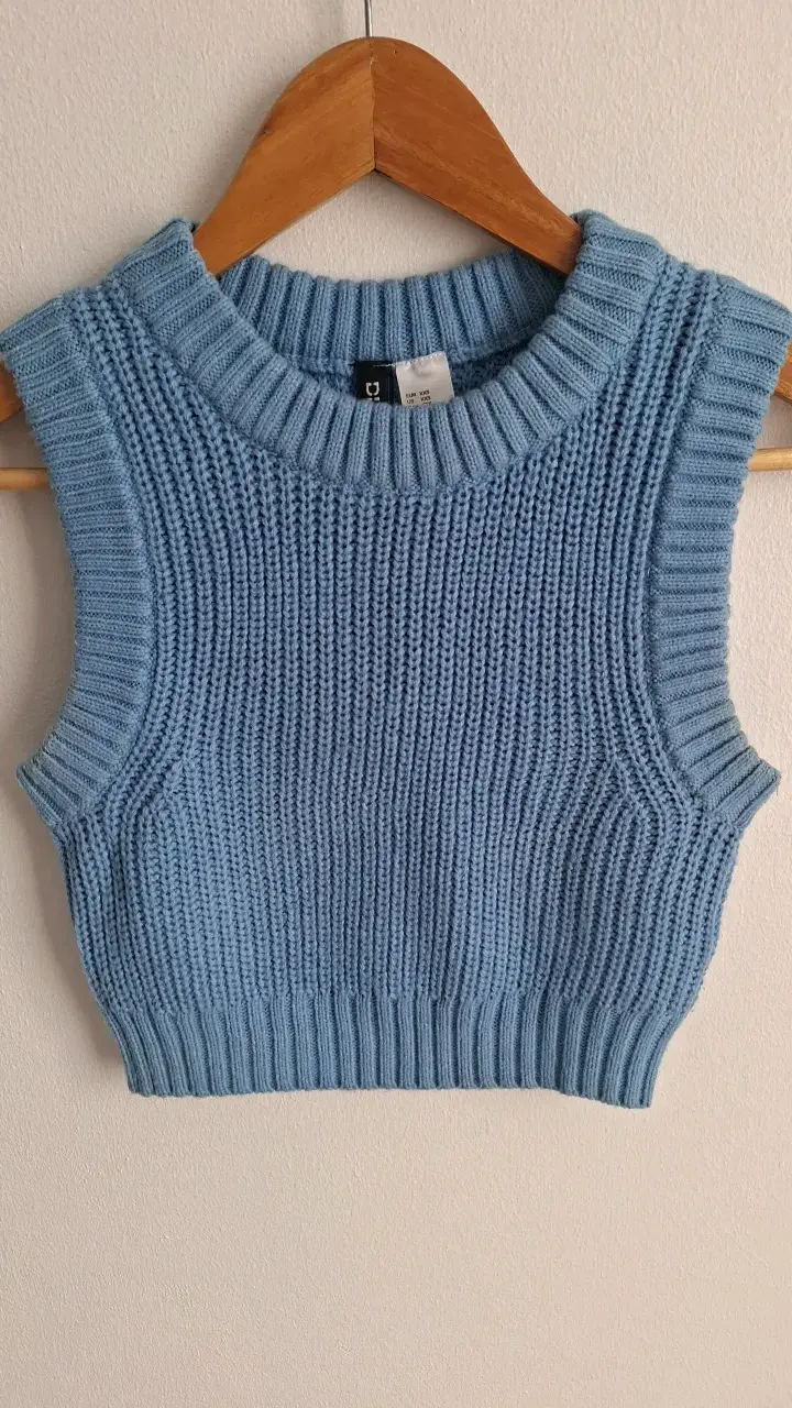 Chaleco sin mangas azul claro H&M - 1