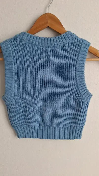 Chaleco sin mangas azul claro H&M - miniatura 2