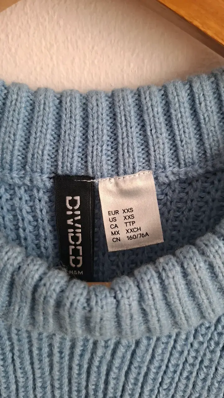 Chaleco sin mangas azul claro H&M - 3