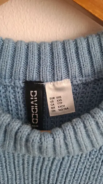 Chaleco sin mangas azul claro H&M - miniatura 3