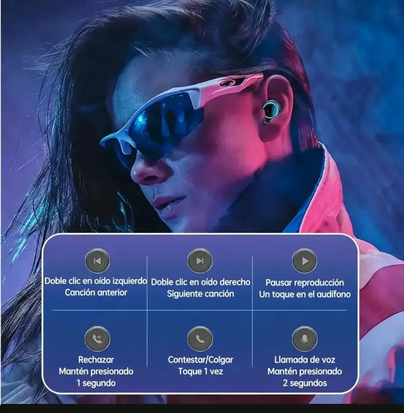 Auriculares Bluetooth 5.1 con Estuche de Carga - 3