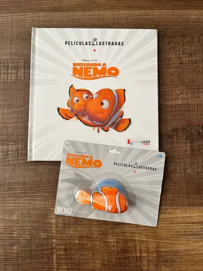 Libro ilustrado y figura de Buscando a Nemo - miniatura 1