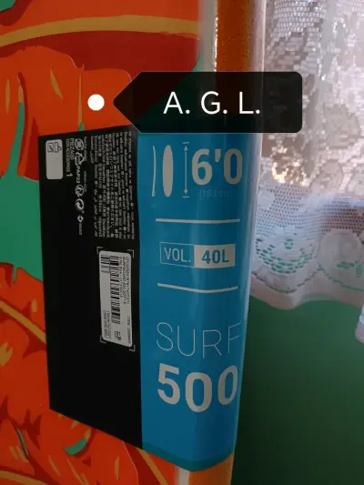 Tabla de surf Olaian 6'0 con diseño tropical - miniatura 2
