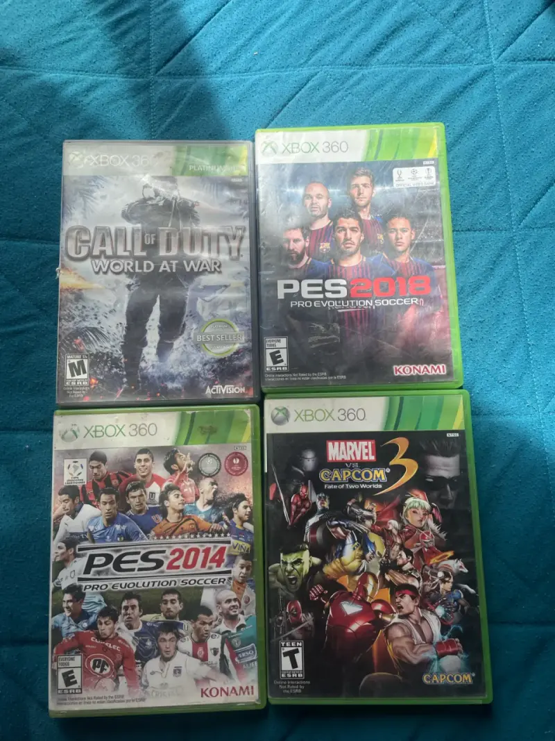 Lote de Juegos Xbox 360 Call of Duty PES Marvel - 2