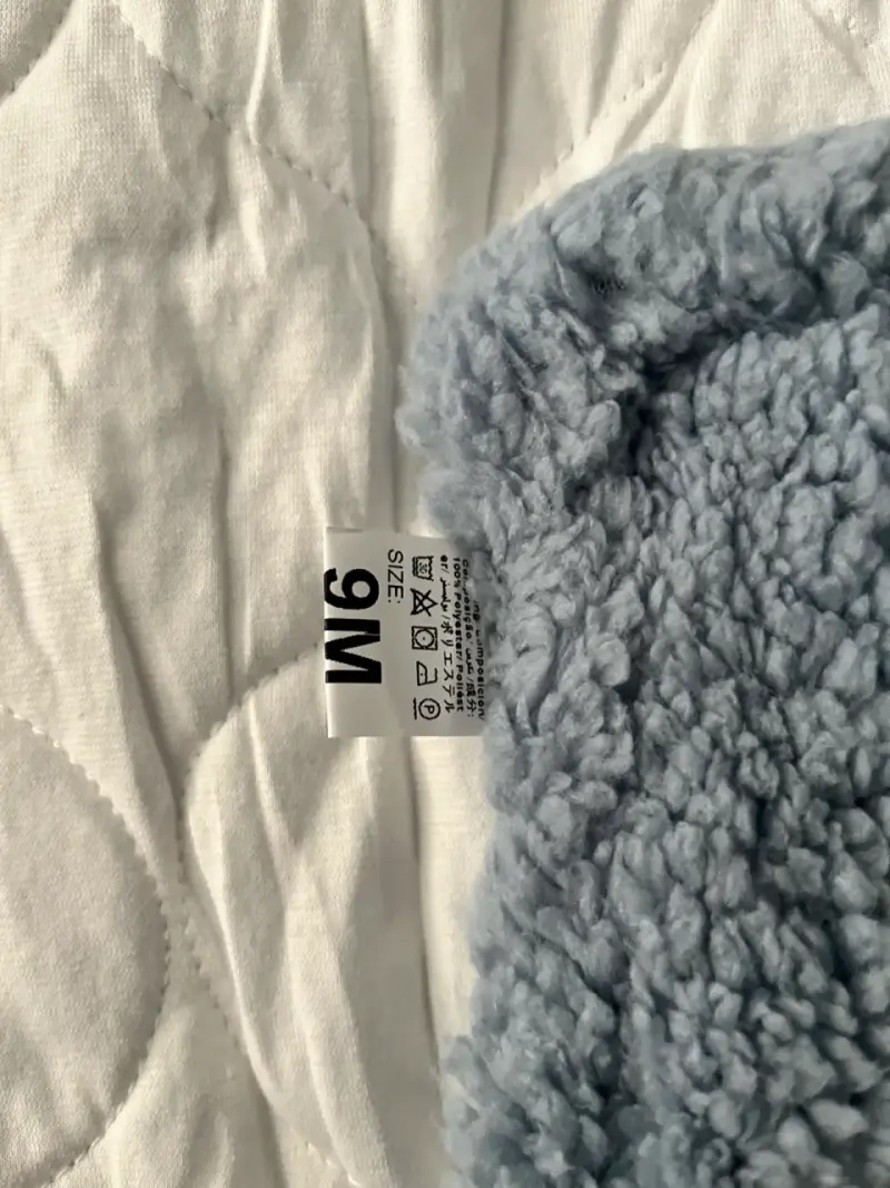 Saco de dormir para bebé celeste con gorro - 4