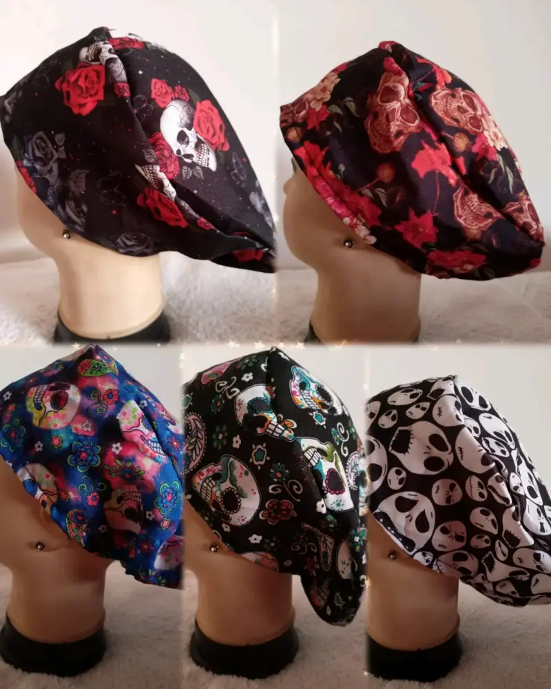 Gorros quirúrgicos estampados variados - 3