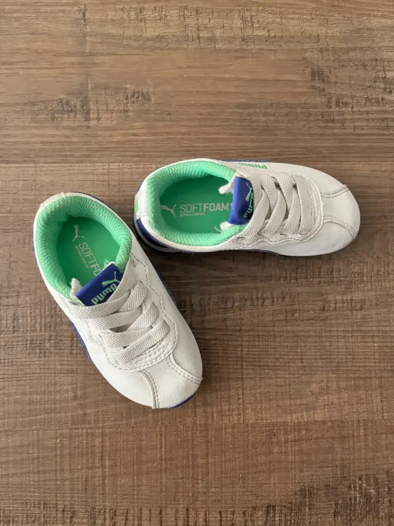 Zapatillas deportivas para bebé Puma blancas - 5
