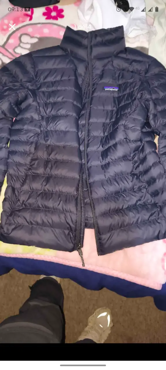 Chaqueta de pluma Patagonia negra para hombre - 1