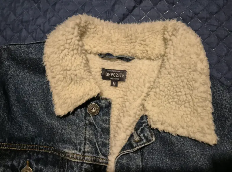 Chaqueta de mezclilla con forro de borrego Opposite - 2