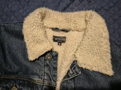 Chaqueta de mezclilla con forro de borrego Opposite - miniatura 2
