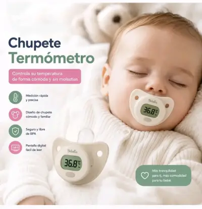 Chupete Termómetro Digital para Bebés - miniatura 2