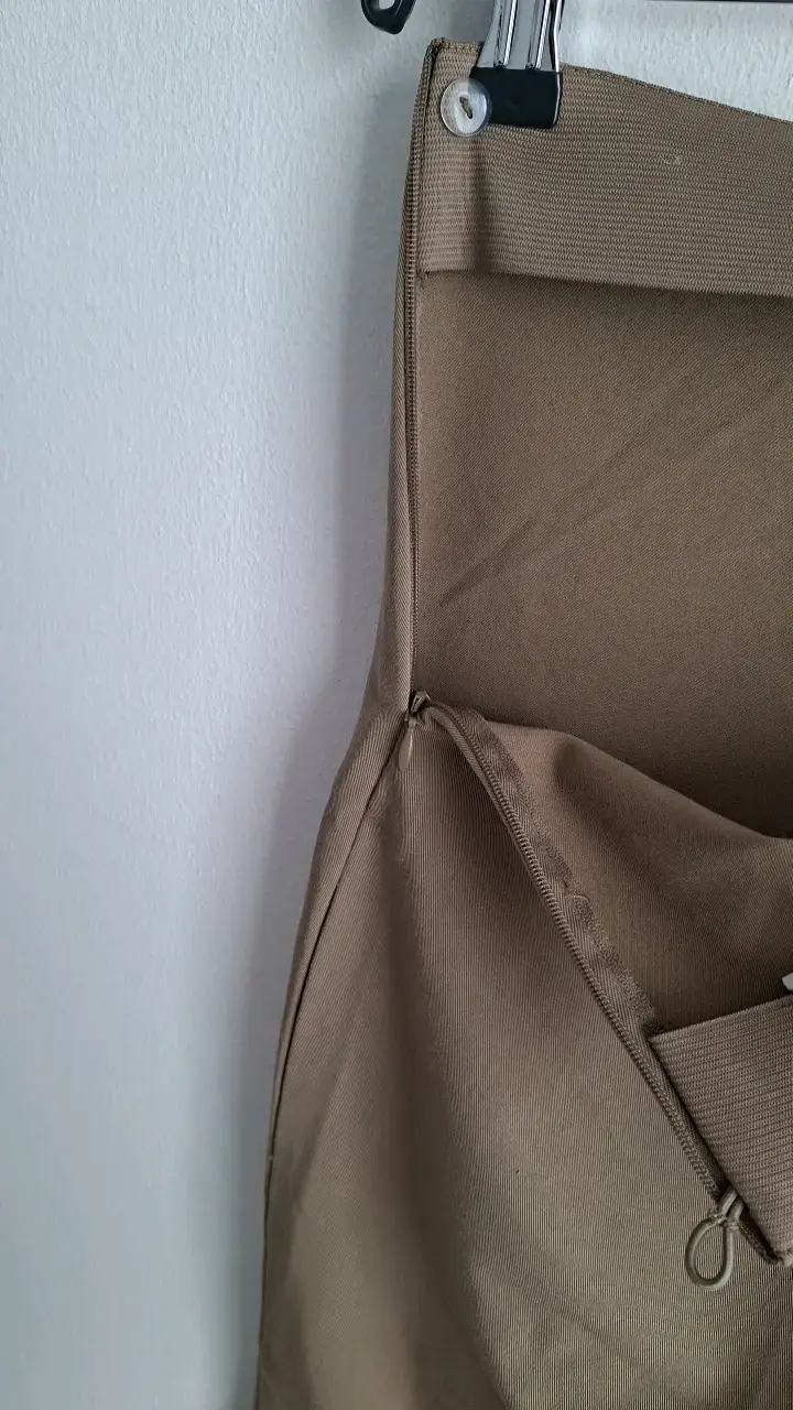 Pantalones de vestir beige, tiro alto H&M - 4