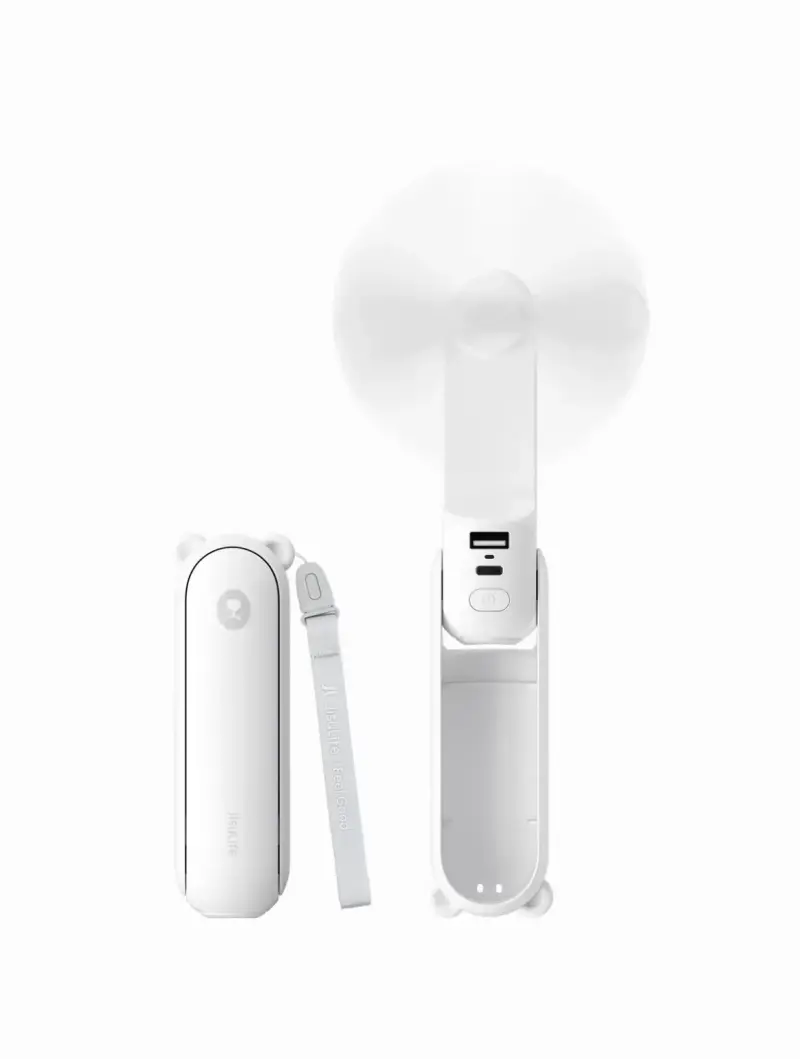 Ventilador portátil 3 en 1 JisuLife blanco - 1