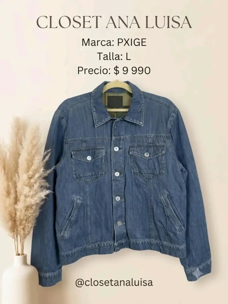 Chaqueta de mezclilla PXIGE talla L