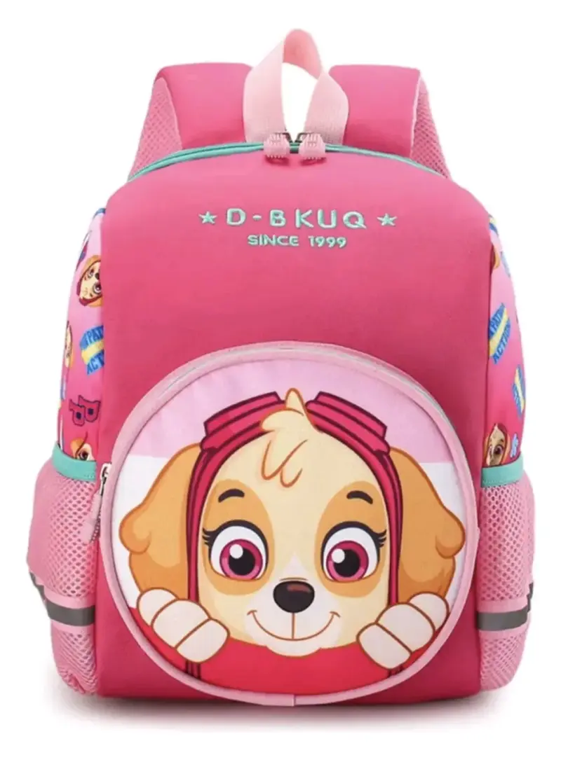 Mochila infantil rosa con diseño skipe - 1