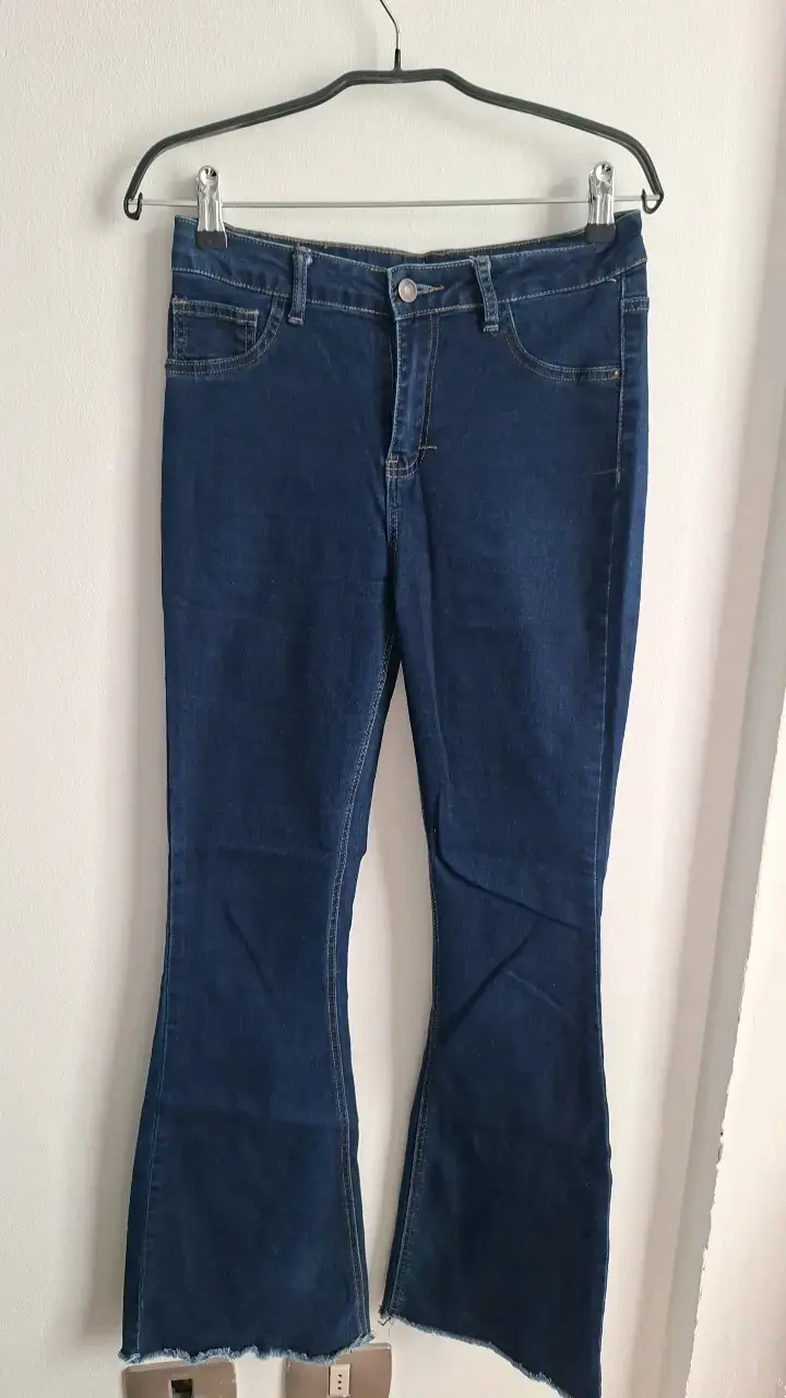 Jeans acampanados azul oscuro Sybilla para mujer - 2