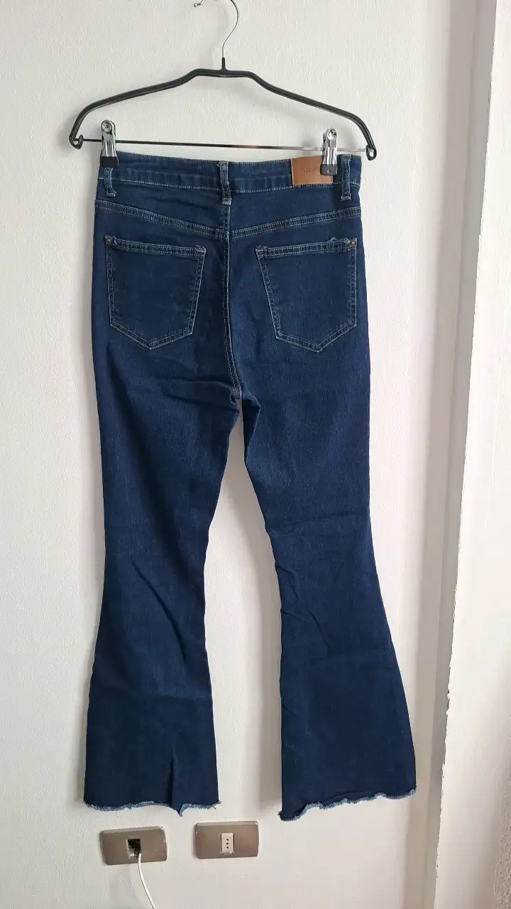 Jeans acampanados azul oscuro Sybilla para mujer - 4