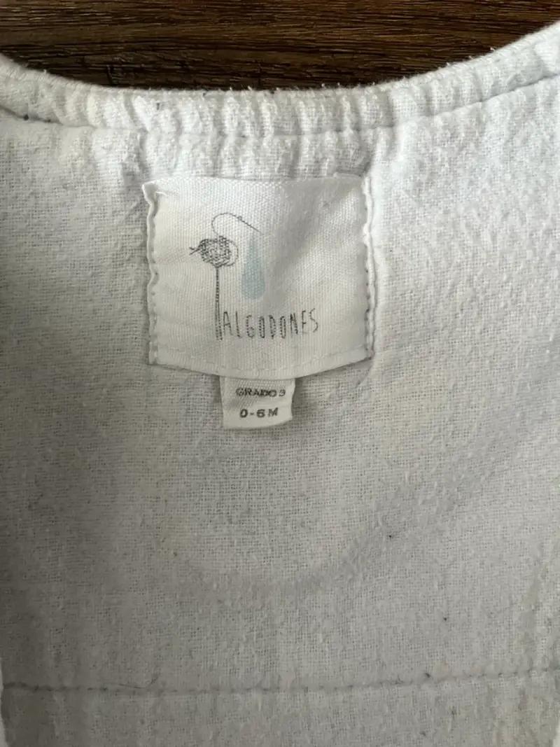 Saco de dormir para bebé Algodones 0-6M blanco - 2