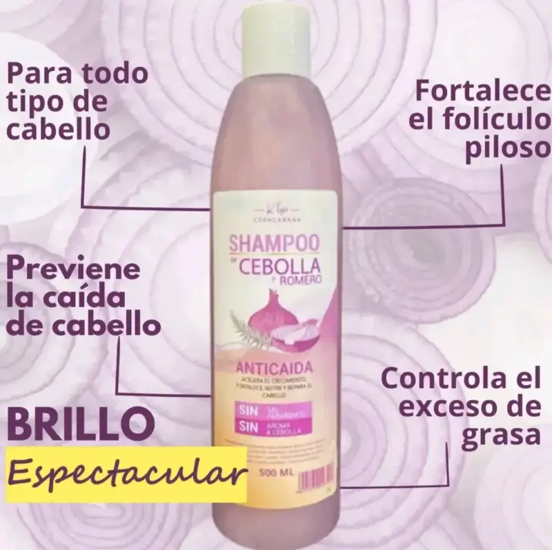 Set Anticaída Shampoo, Acondicionador y Crema de Cebolla y Romero - 5