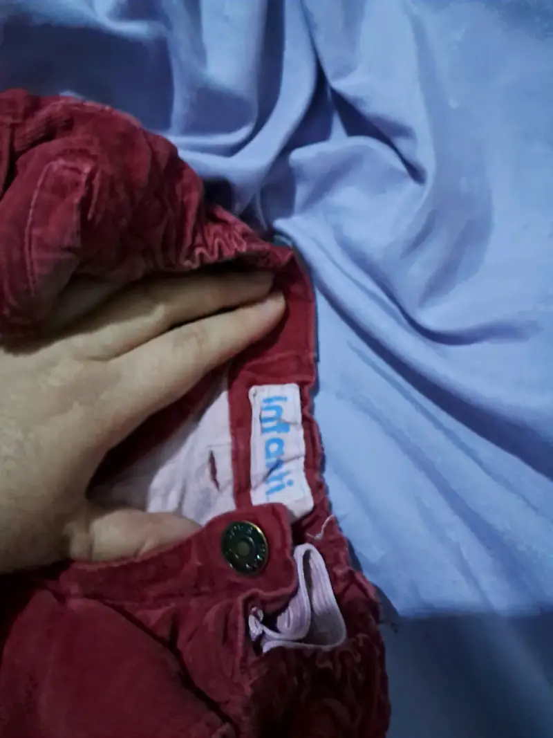 Pantalones de pana rojos para niños - 3
